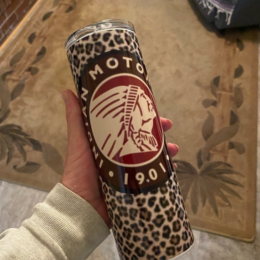 Indian Motorcycle Cheetah Sublimated Tumbler